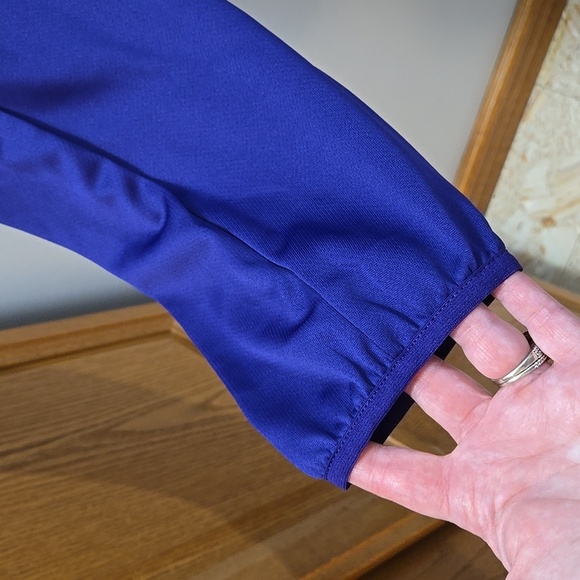 ADIDAS Men's Collegiate Purple/BL QUARTER Zip 2XL NWT 💜💙💜💙 - Picture 3 of 9